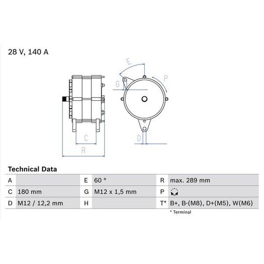 0 986 038 290 - Alternator 