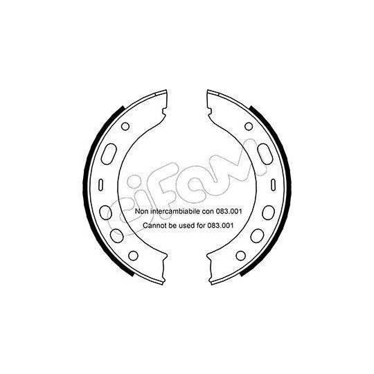 153-337 - Bromsbackar, sats, parkeringsbroms 