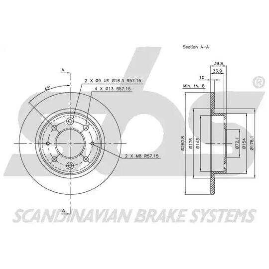 1815203503 - Bromsskiva 