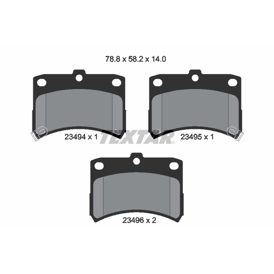 2349402 - Brake Pad Set, disc brake 