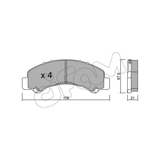 822-922-0 - Brake Pad Set, disc brake 