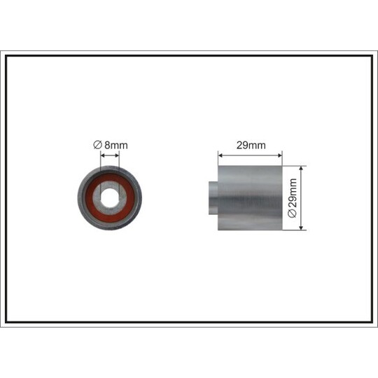 500117 - Deflection/Guide Pulley, timing belt 