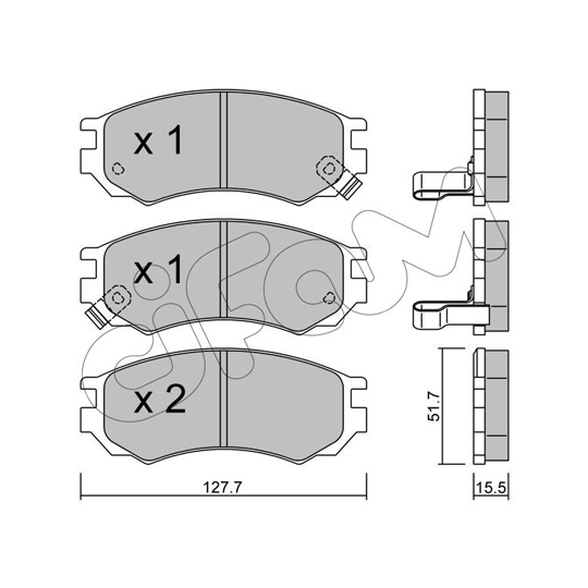 822-488-0 - Brake Pad Set, disc brake 