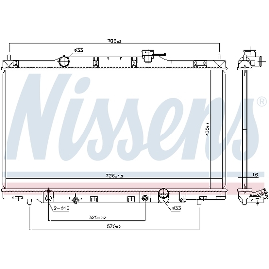 681379 - Radiator, engine cooling 