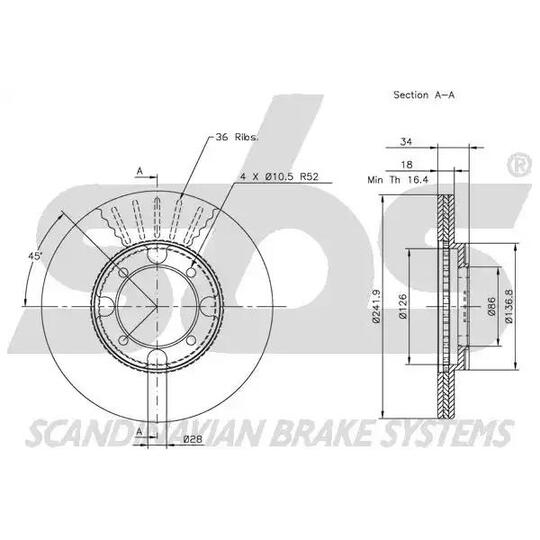 1815203007 - Brake Disc 