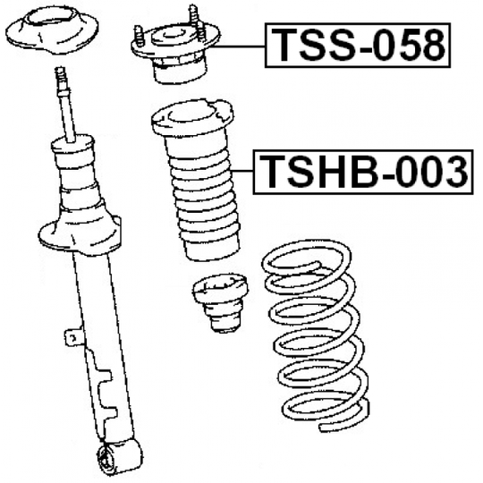 TSS-058 - Mounting, shock absorbers 
