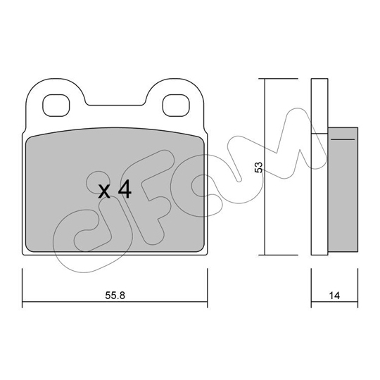 822-002-0 - Brake Pad Set, disc brake 