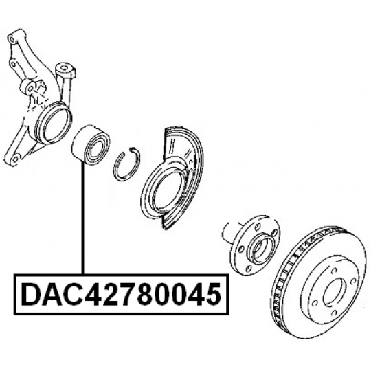 DAC42780045 - Wheel Bearing 