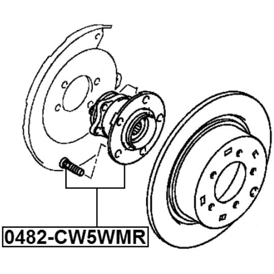 0482-CW5WMR - Wheel hub 