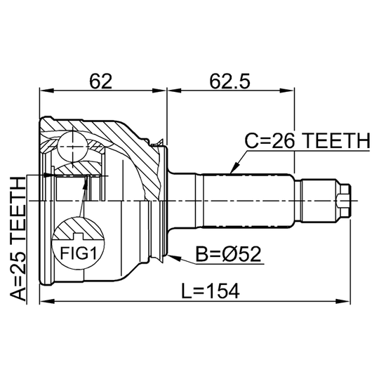 0510-003 - Joint, drive shaft 