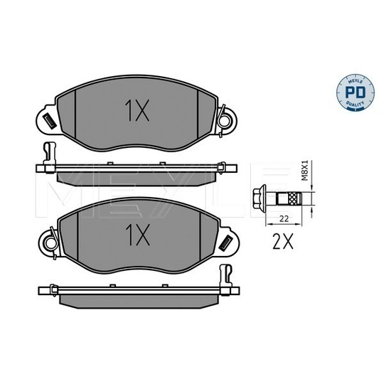 025 234 3418/PD - Brake Pad Set, disc brake 