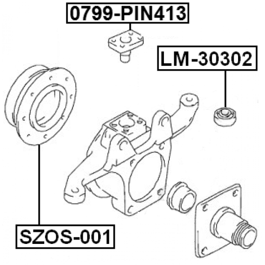 SZOS-001 - Repair Kit, stub axle 