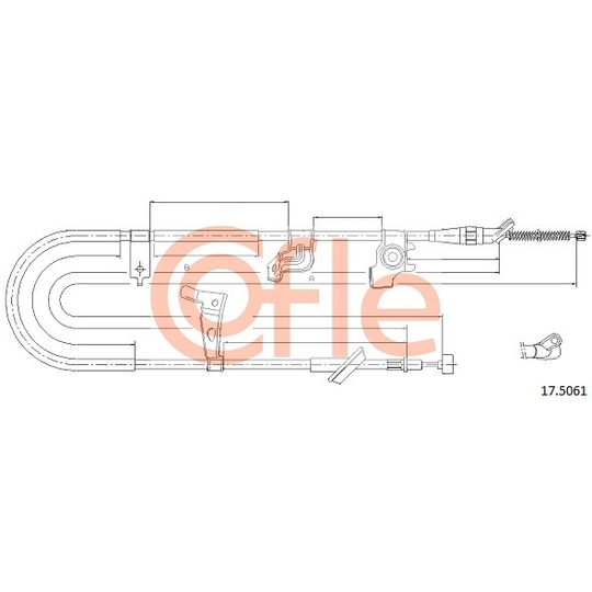 17.5061 - Cable, parking brake 
