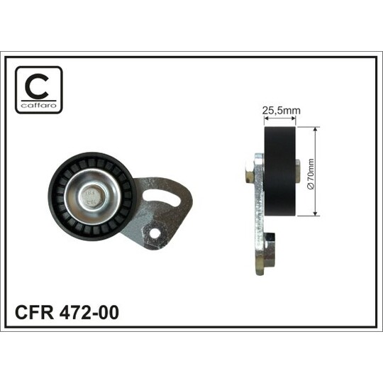 472-00 - Belt Tensioner, v-ribbed belt 