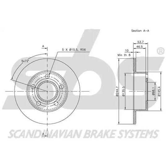 1815204764 - Brake Disc 
