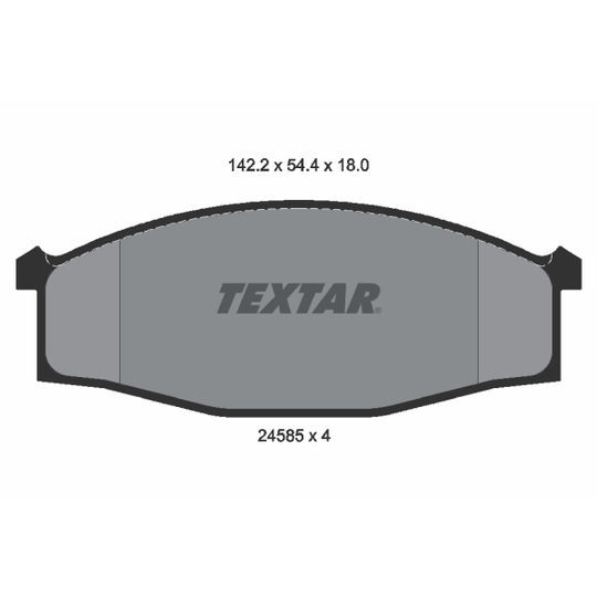 2458501 - Brake Pad Set, disc brake 