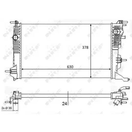 58388 - Radiator, engine cooling 