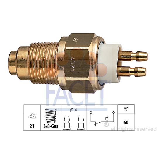 7.4071 - Temperature Switch, coolant warning lamp 