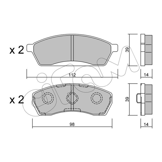 822-410-0 - Brake Pad Set, disc brake 