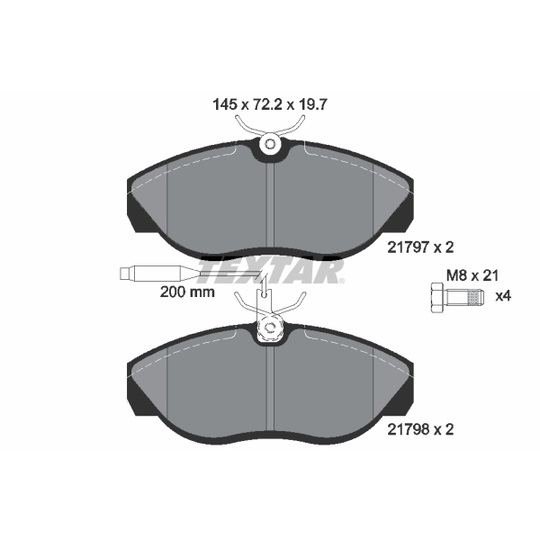 2179701 - Brake Pad Set, disc brake 