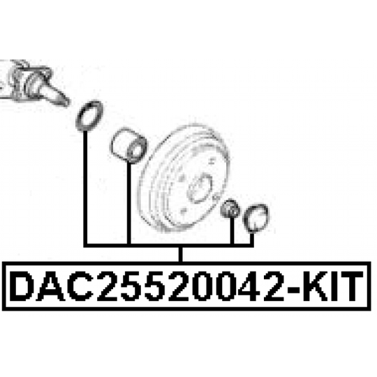 DAC25520042-KIT - Hjullagerssats 
