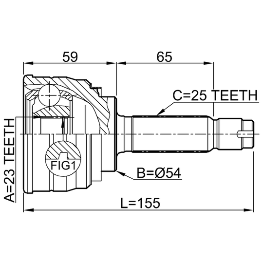 0410-003 - Joint, drive shaft 