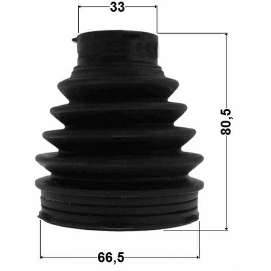 0115P-GRX133R - Bellow, driveshaft 