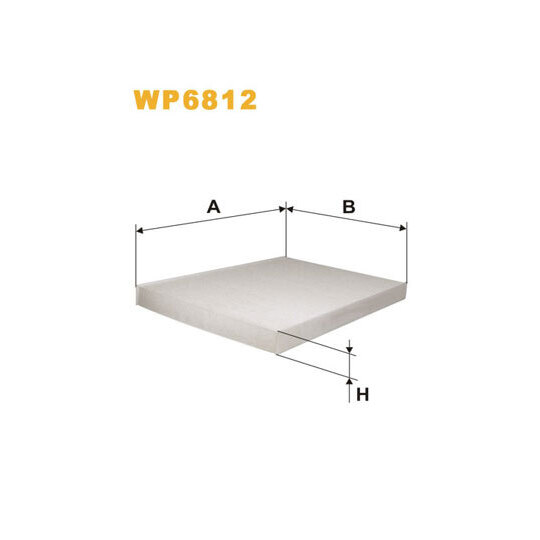 WP6812 - Filter, interior air 