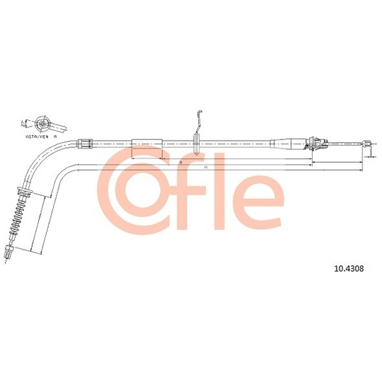 10.4308 - Cable, parking brake 