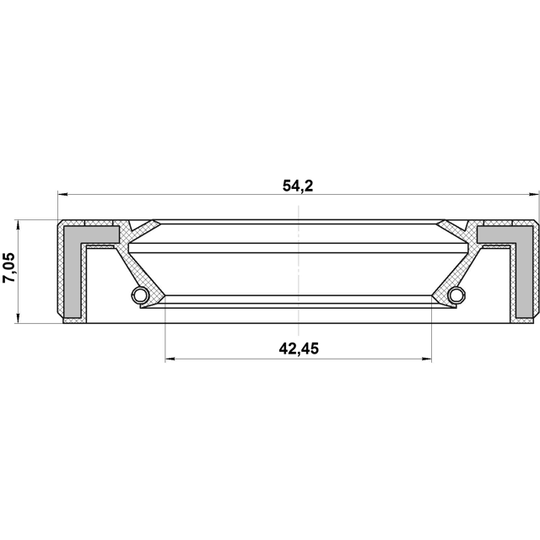 95GAY-44540707X - Seal, wheel hub 