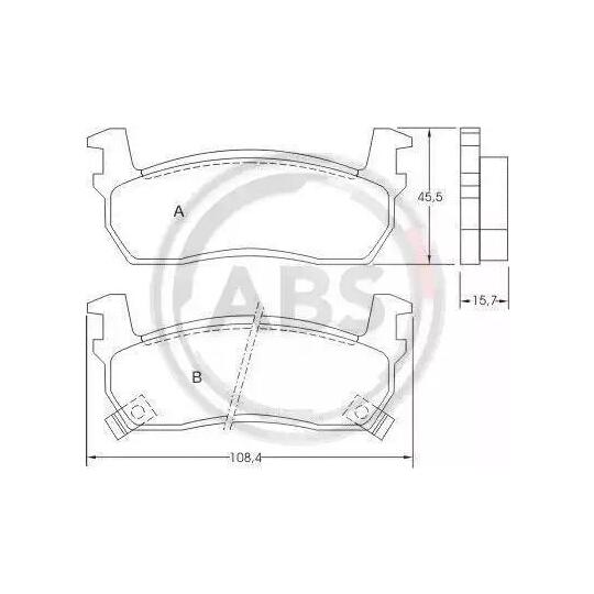 36618 - Brake Pad Set, disc brake 