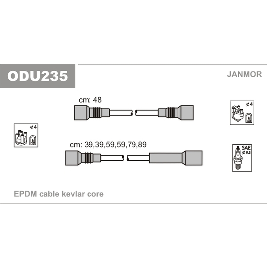 ODU235 - Ignition Cable Kit 