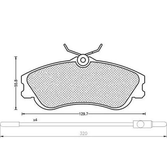 430216170450 - Piduriklotsi komplekt, ketaspidur 