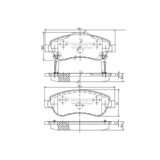 N3604066 - Brake Pad Set, disc brake 