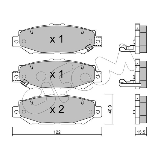 822-759-0 - Brake Pad Set, disc brake 
