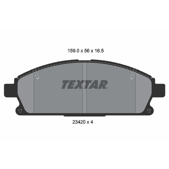 2342004 - Brake Pad Set, disc brake 