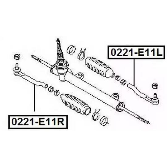 0221-E11R - Tie rod end 