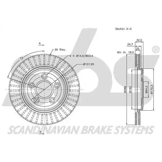 1815201224 - Brake Disc 
