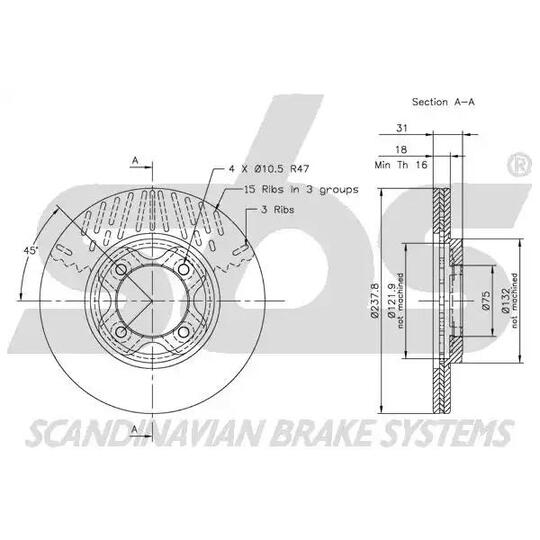 1815203216 - Bromsskiva 