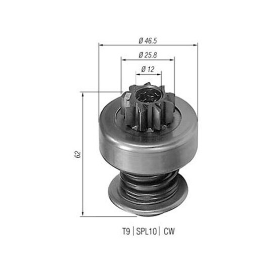 940113020089 - Starter pinion 