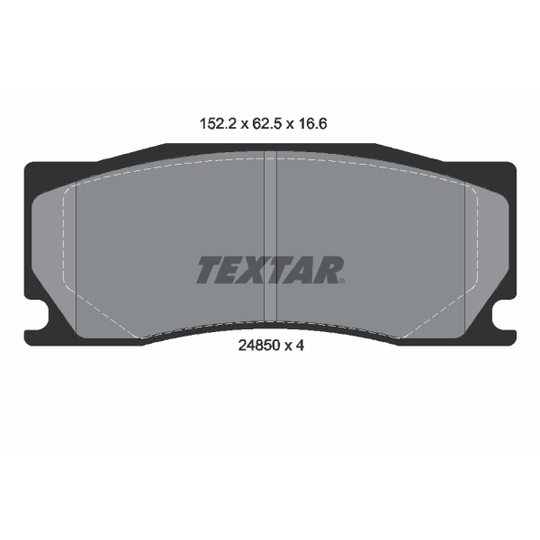 2485001 - Brake Pad Set, disc brake 