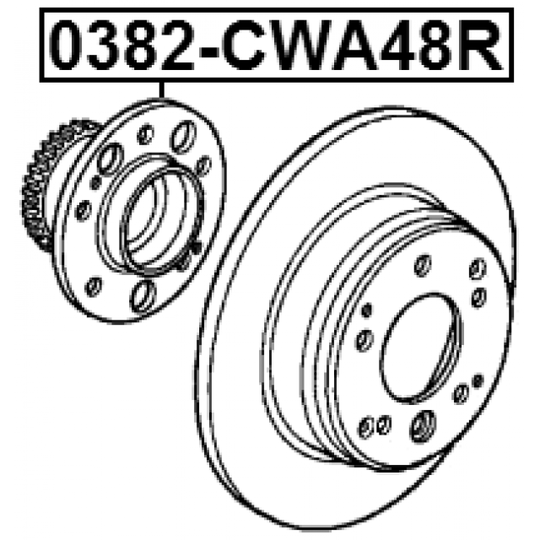 0382-CWA48R - Wheel hub 