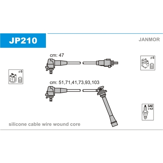 JP210 - Ignition Cable Kit 