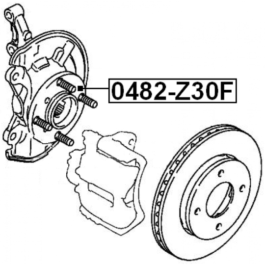 0482-Z30F - Wheel hub 