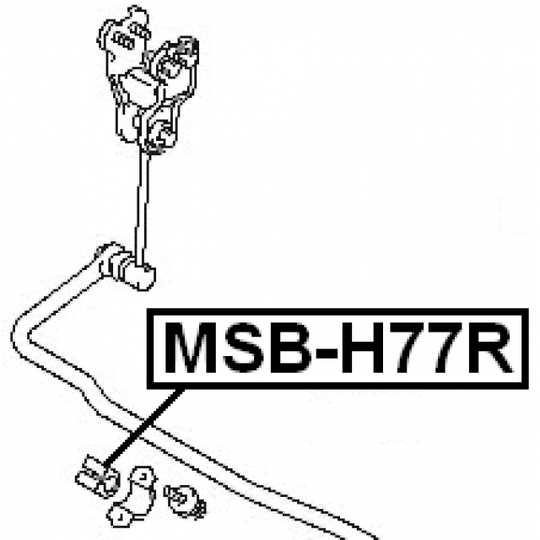 MSB-H77R - Bussning, krängningshämmare 