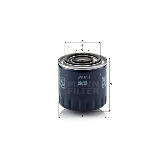 WP 914 - Oil filter 