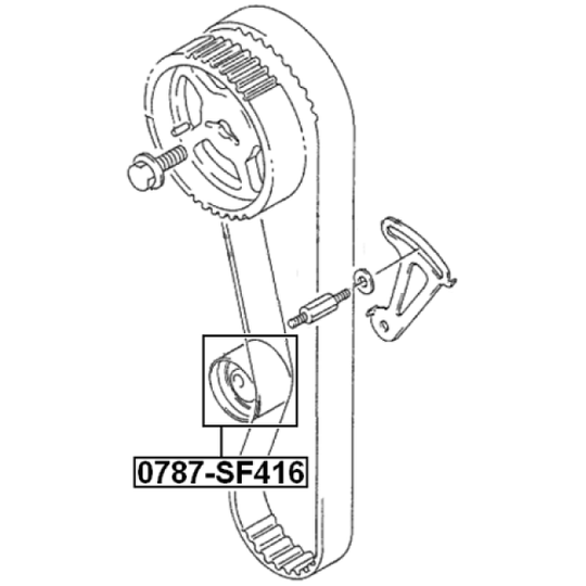 0787-SF416 - Tensioner Pulley, timing belt 