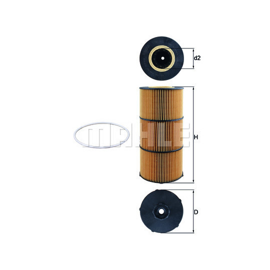 OX 832D - Oil filter 