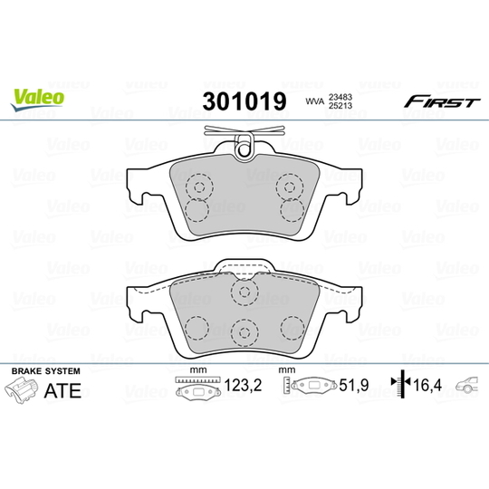 301019 - Brake Pad Set, disc brake 