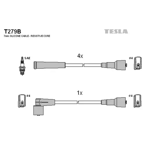 T279B - Ignition Cable Kit 